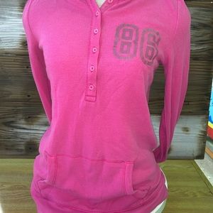 PINK by VICTORIA'S SECRET ZipUp Pink Hoodie Size M